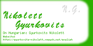 nikolett gyurkovits business card